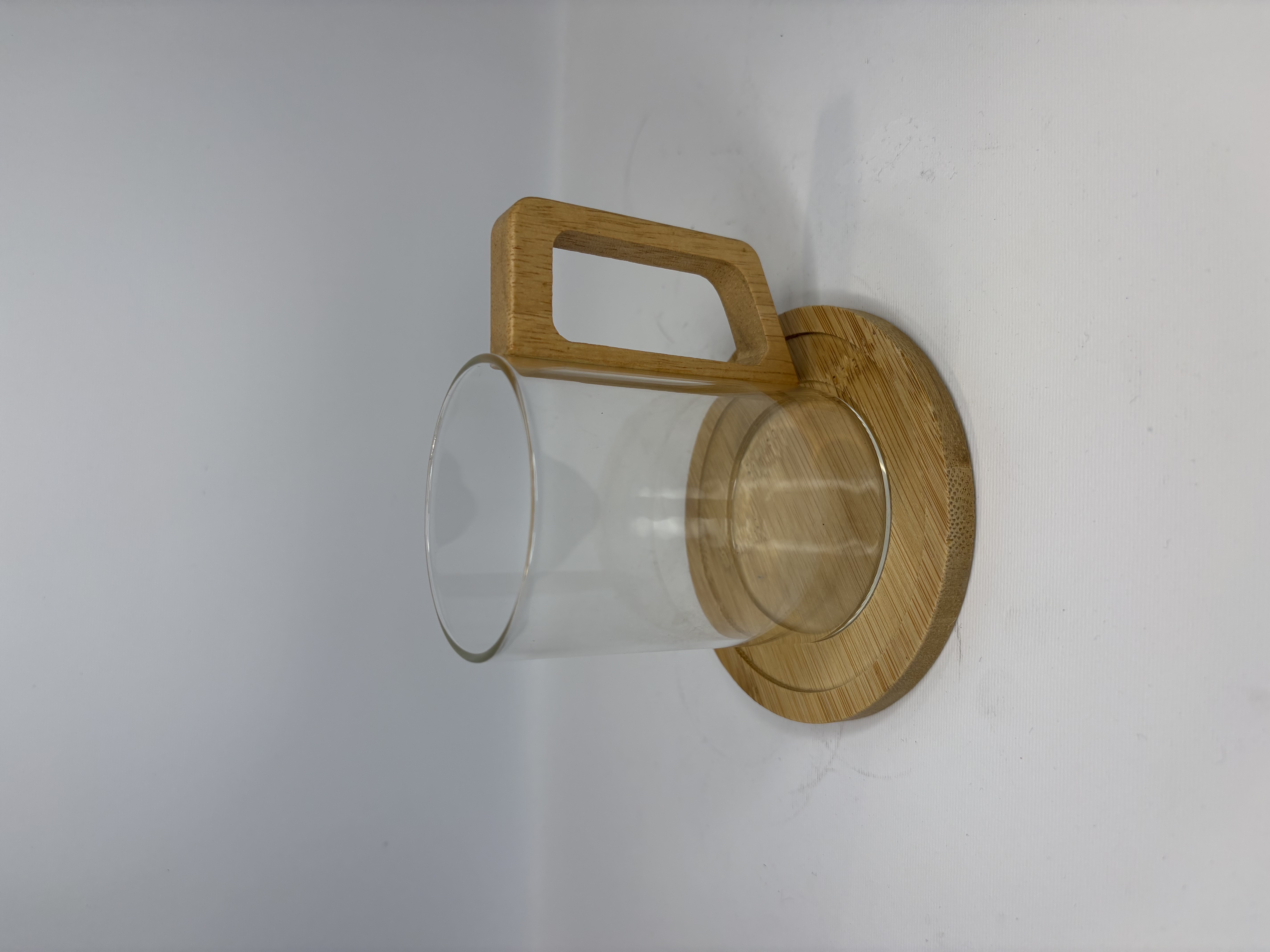 ماگ پیرکس دسته چوبی زیر دار